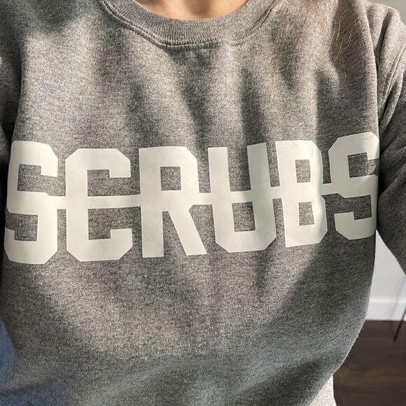 EUC Private Party No Scrubs Gray Crewneck Sweatshirt Small - Picture 2 of 6